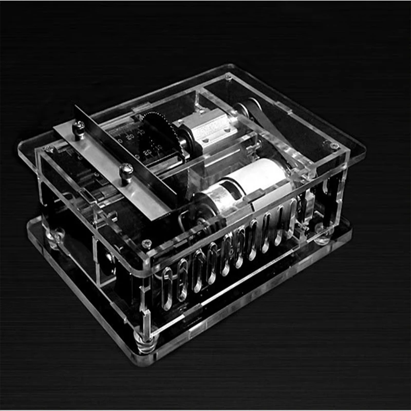 DIY Acrylic Mini Table Saw Circular Woodworking Chainsaw Cutting Machine Woodworking Mini Table Saw, 12V - 24v Adjustable