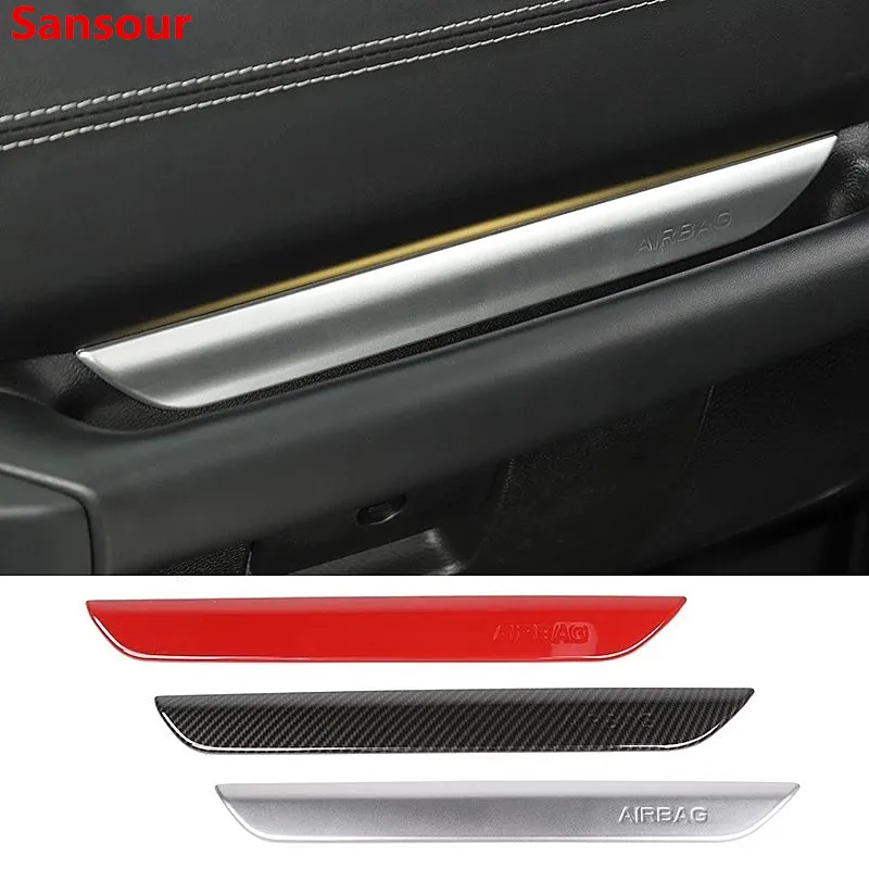 

Sansour Interior Mouldings Car Co-pilot Handle Armrest Decoration Cover Stickers for Jeep Wrangler JL 2018 Up Accessories