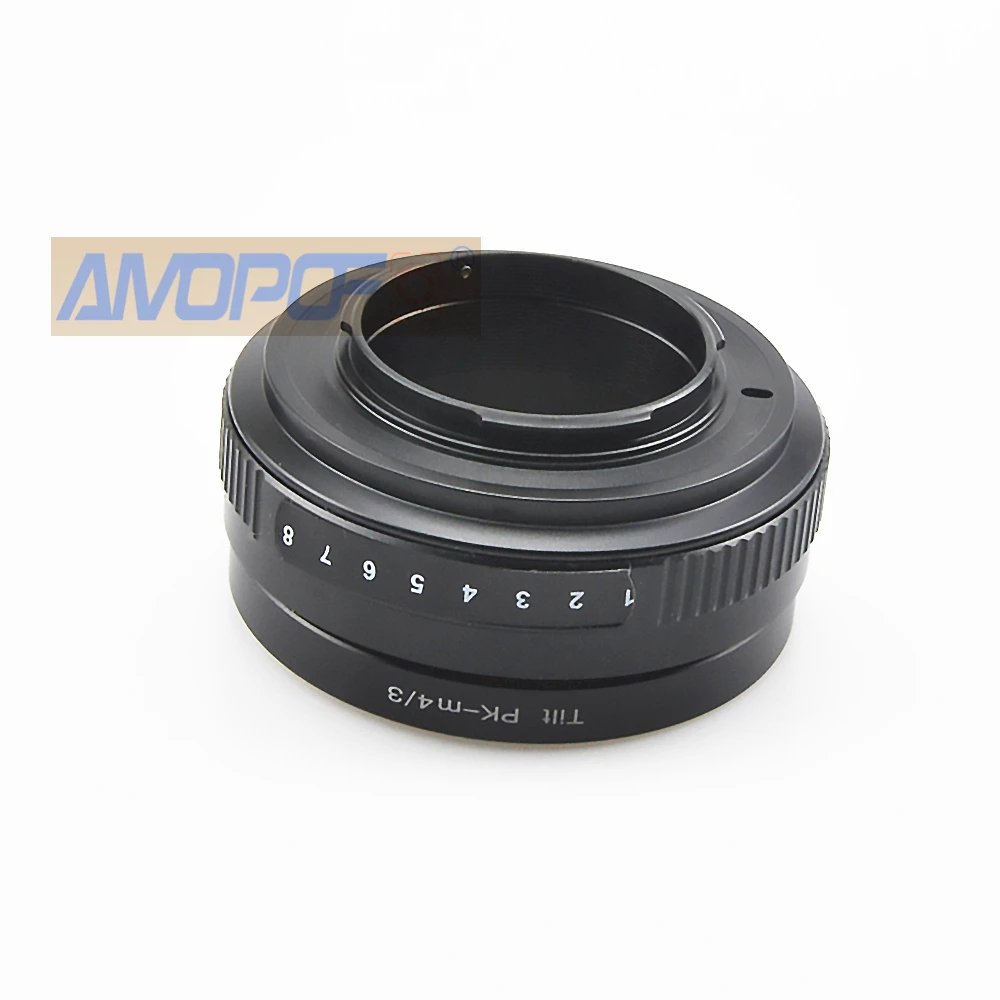 محول عدسة مائل PK إلى M4/3 ، عدسة Pentax P/K إلى Micro 4/3(MFT ، M4/3) ، كاميرا محمولة ، مثل Olympus EP1 ، EP2 ، EP3 ، EPL1 EPL2 ، EP