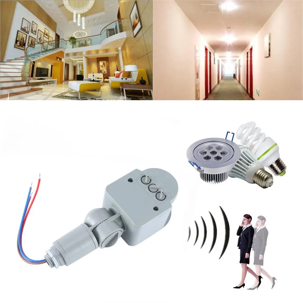 Professionele Home Ac 220V Ir Motion Sensor Light Switch Outdoor Automatische Infrarood Pir Motion Sensor Switch Ontmoette Led Licht
