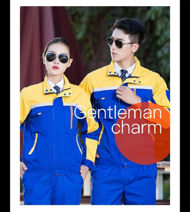 Ropa de trabajo para hombres, uniformes de trabajo de manga larga, ropa de trabajo resistente al desgaste, trajes de trabajo mecánicos para taller de fábrica, monos