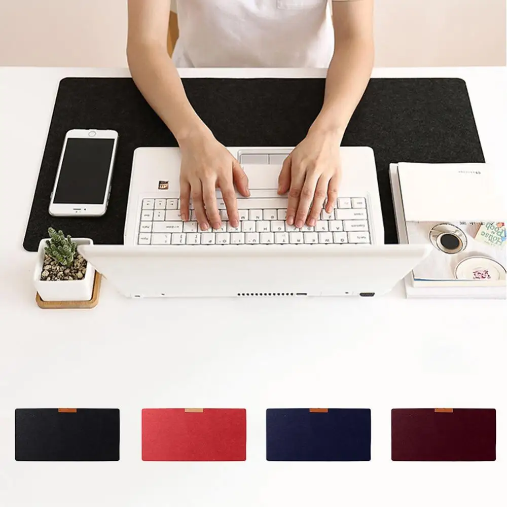 80% off Multi-Functional Mouse Pad Large Felt Black Gaming Pad Office Desk Laptop Keyboard Mat 63.5 x 32.5cm коврик для мышки