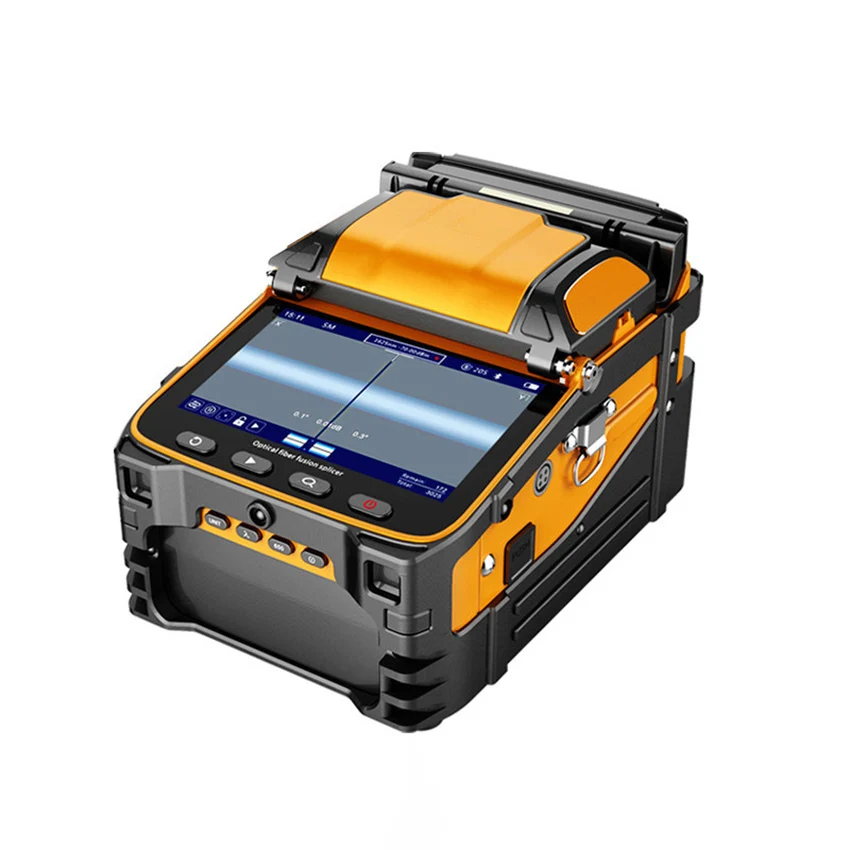 AI-9 Multi-language Optical Fiber Fusion Splicer FTTH Fiber Optic Welding Splicing Machine Optical Power Meter VFL Function