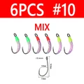 6 piezas talla 10 MIX