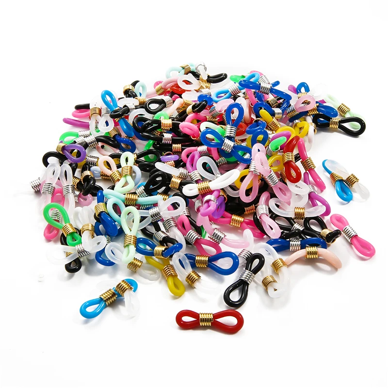 20Pcs/lot Ear Hook Eyeglasses Spectacles Chain Glasses Retainer Ends Rope Sunglasses Cord Holder Strap Loop Connector Jewelry