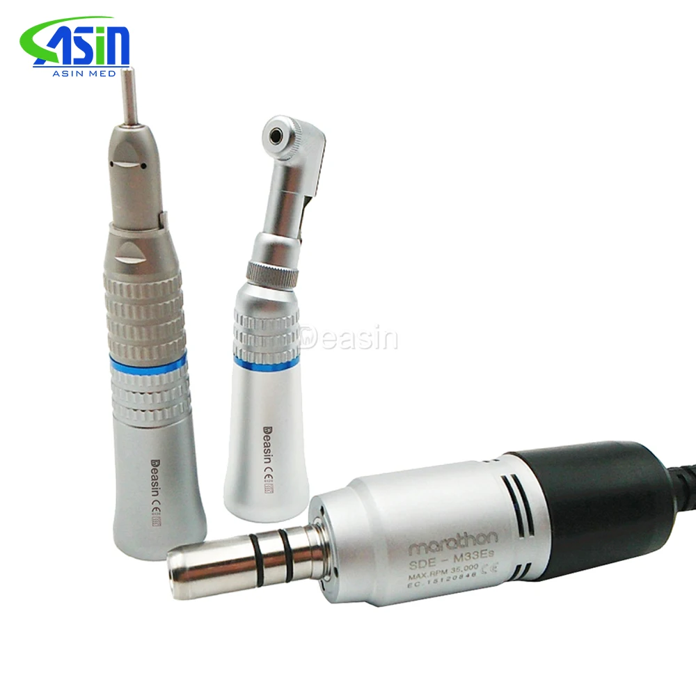 Deasin E type Dental Lab Polisher Micromotor M33Es Hand piece Contra Angle And Straight 350,000 RPM