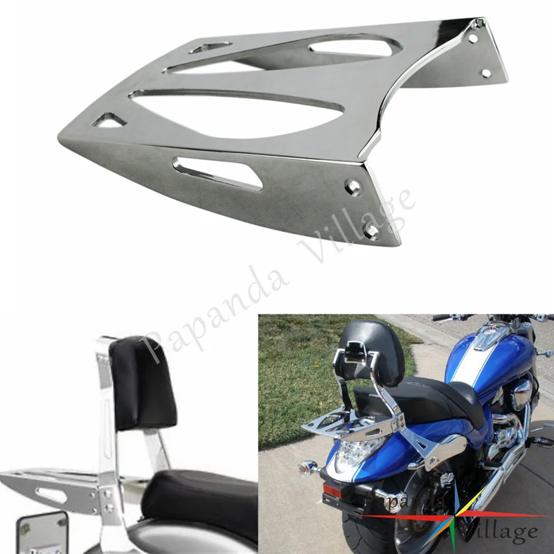 

Motorcycle Chrome Cobra Flat Rear Seat Sissy Bar Luggage Rack Holder For Suzuki Boulevard M109R 2006-2016