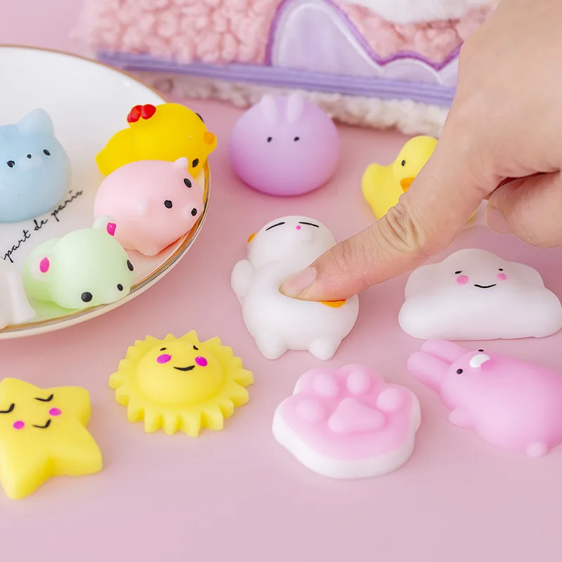 All Different Cute Mochi Squishy Cat Slow Rising Squeeze Healing Fun Kids Kawaii Kids Adult Toy Stress Reliever Decor GYH