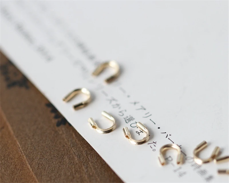 14K Gold Filled Kabel-Drahtschützer für Schmuckherstellung, handgemachtes DIY-Zubehör, Goldschmuckkomponenten – Detail 24