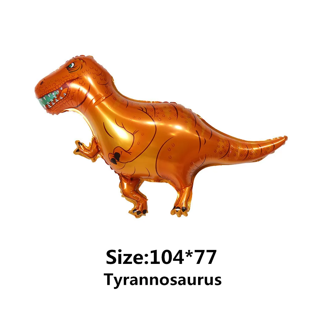 1Pcs Large Dinosaur Tyrannosaurus Triceratops Foil Balloons Green Dinosaur Birthday Party Decorations Kids Boy Toys Air Globos