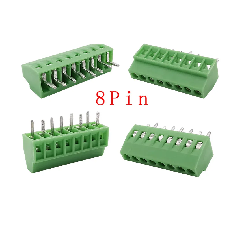 5/10Pcs KF128 2,54mm Pitch PCB Terminal Block Stecker 150V 6A 2/3/4/5/6/7/8/9/10/12/14/16Pin Schraube Terminal Für 26-18AWG Kabel