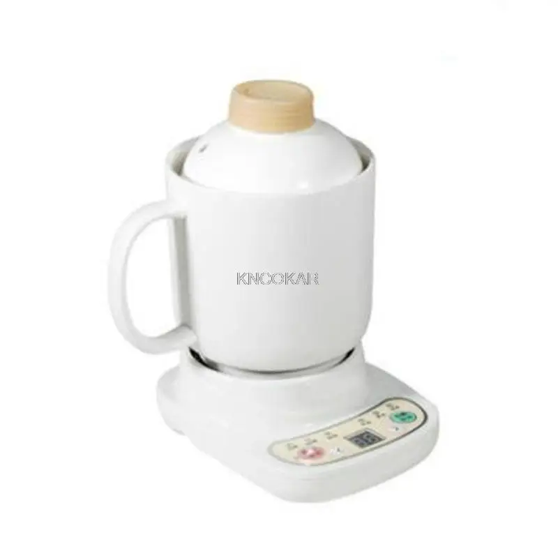 

220V 120w 0.6L Bone ceramic slow cooker Health pot Electric stew cup automatic appointment insulation 140x115x190mm