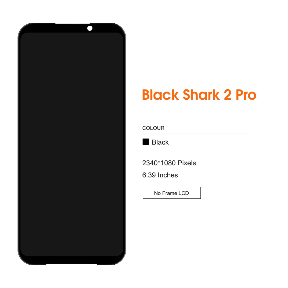 Super Amoled Screen For Xiaomi Black Shark 2 Pro LCD Display 6.39\