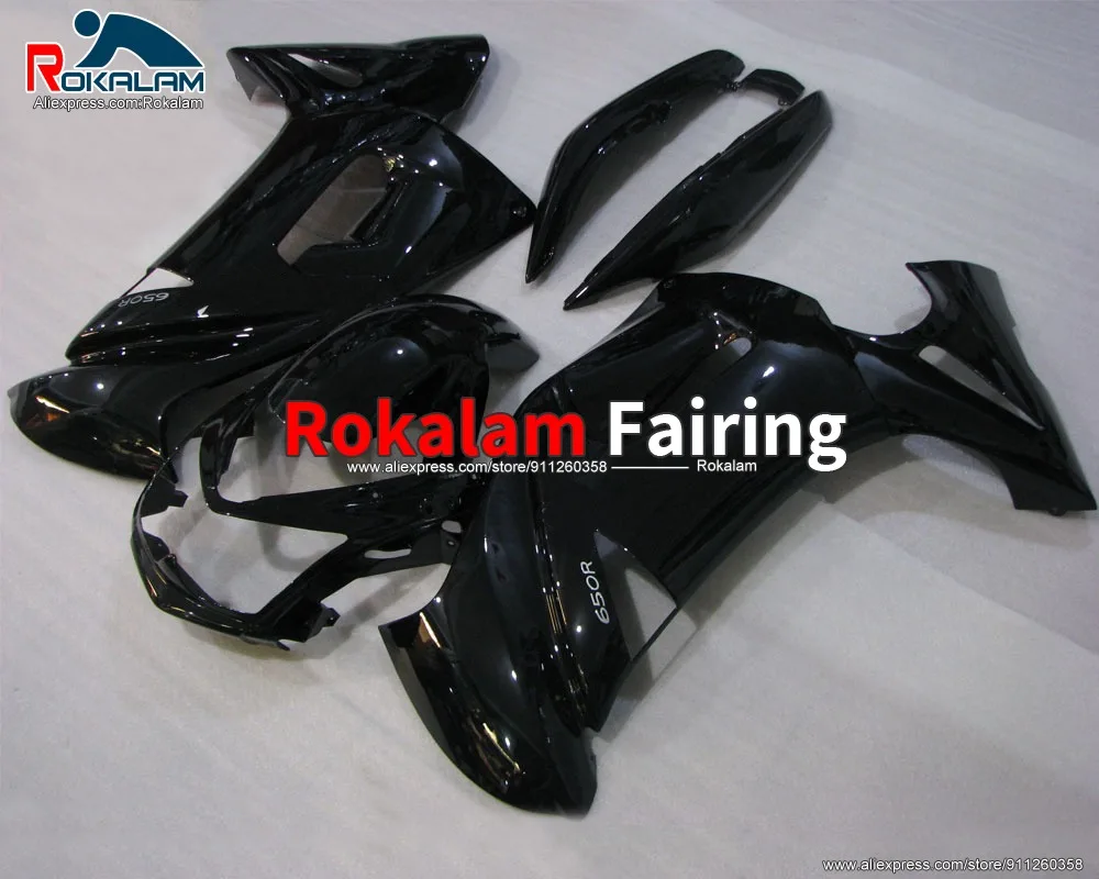 Motorcycle Bodywork For Kawasaki ER-6F 650R 2006 2007 2008 ER 6F 06 07 08 Black Motorcycle Fairing Fitting (Injection Molding)