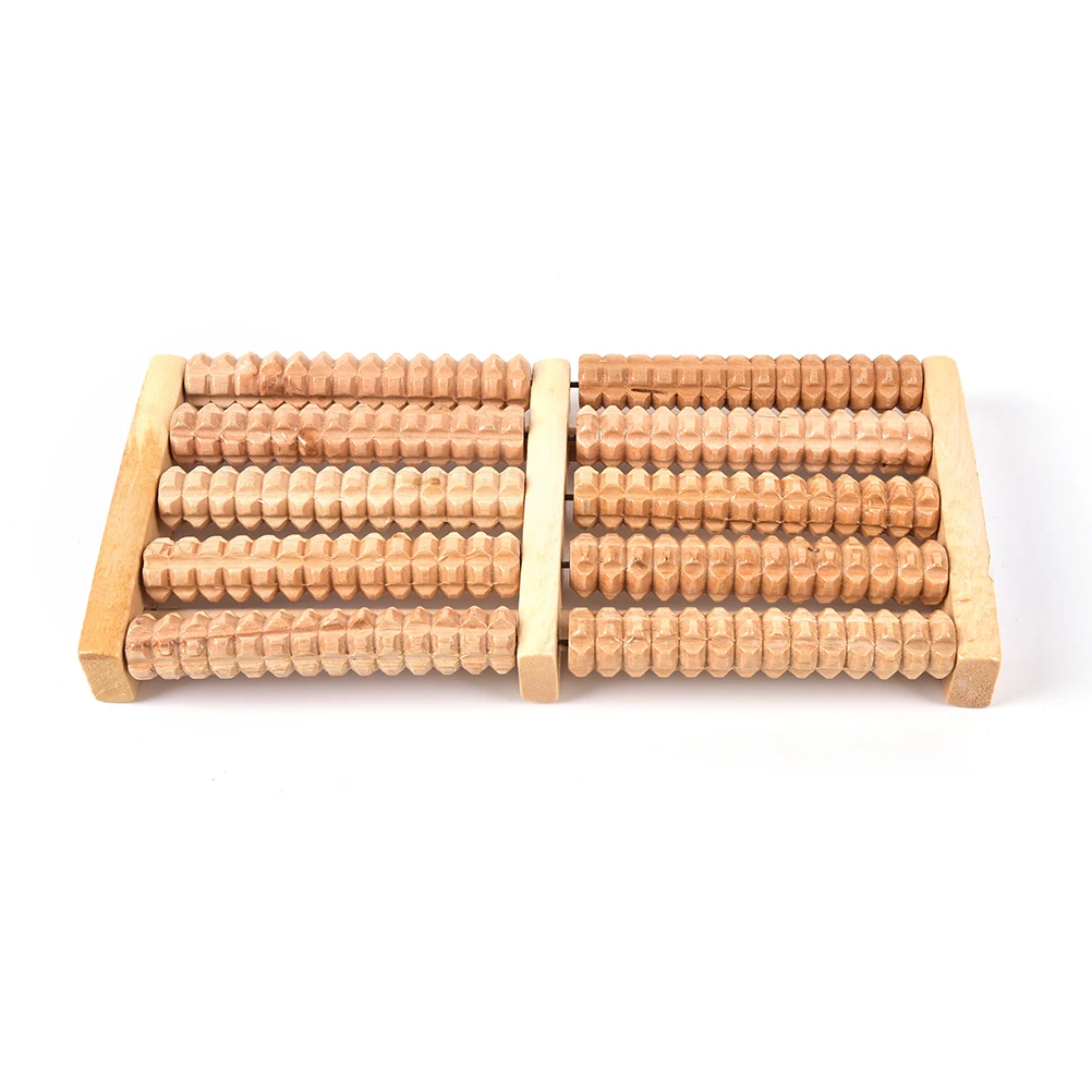 1PCS Wooden Roller Foot Massager Stress Relief Health Therapy Relax Massage Tools For Foot High Quality