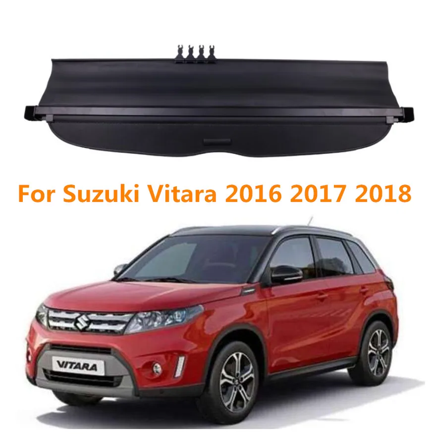 Car Rear Trunk Cargo Cover Security Shield Screen shade Fits For Suzuki Vitara 2016 2017 2018