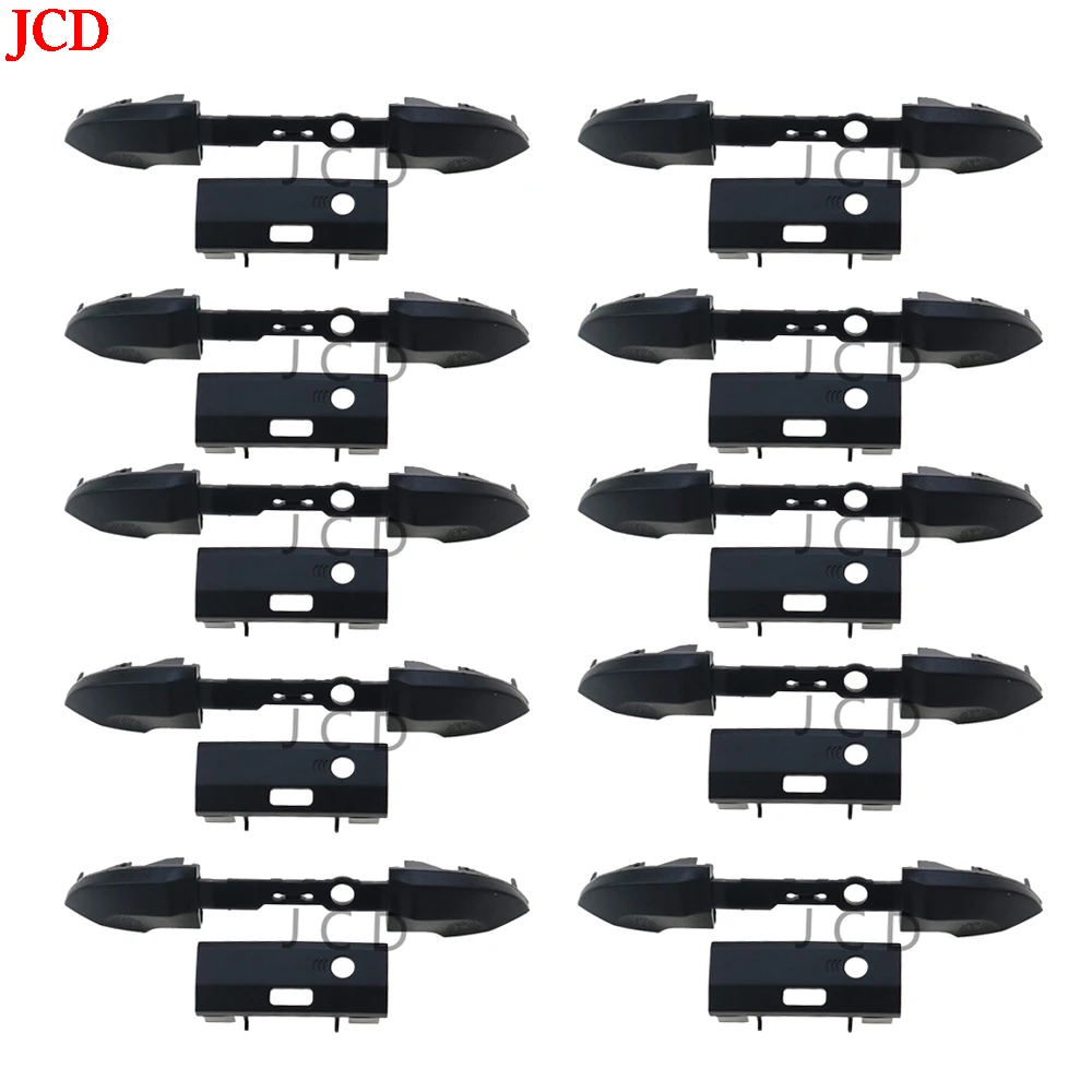 JCD 10 Sets Weiß Schwarz RB LB Stoßstangenknopf für XBox Serie S X Controller Trigger Surround Guide On Off Tasten Reparaturteil