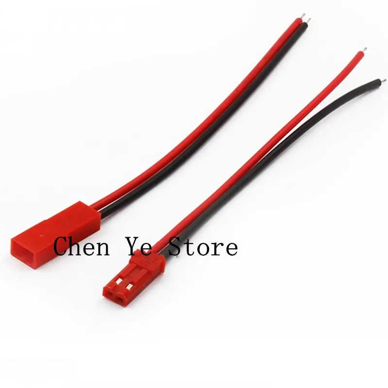 Free Shipping IMC Hot 100 Pairs 100mm 10CM 2.54MM 2P Pin JST Connector Plug Cable Male+Female for RC Battery