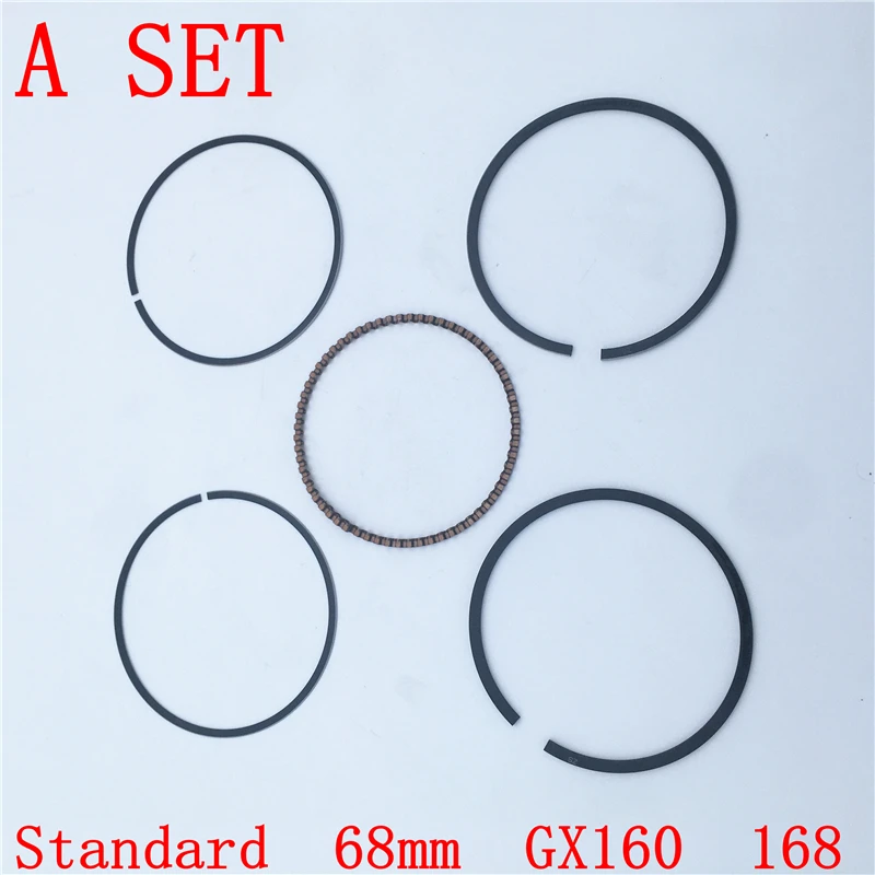 10set gasoline generator piston ring set Standard 68mm GX160 168