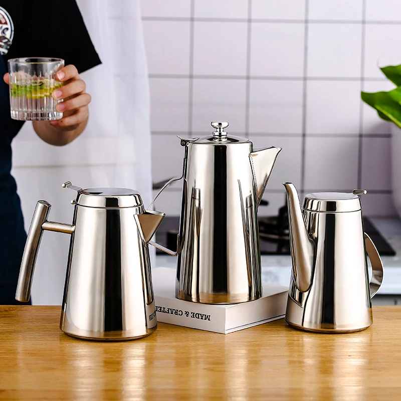 

Kitchen Bar Drinkware Stainless Steel Coffee Juice Pot Cold Water Kettle Ice-Resistant Kettle Home Drinking Juice Container