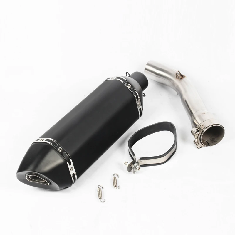 Motorcycle Exhaust Pipe Muffler Escape Middle Tube for Yamaha FZ1 2006 2007 2008 2009 2010 2011 2012 2013 2014 2015 2016