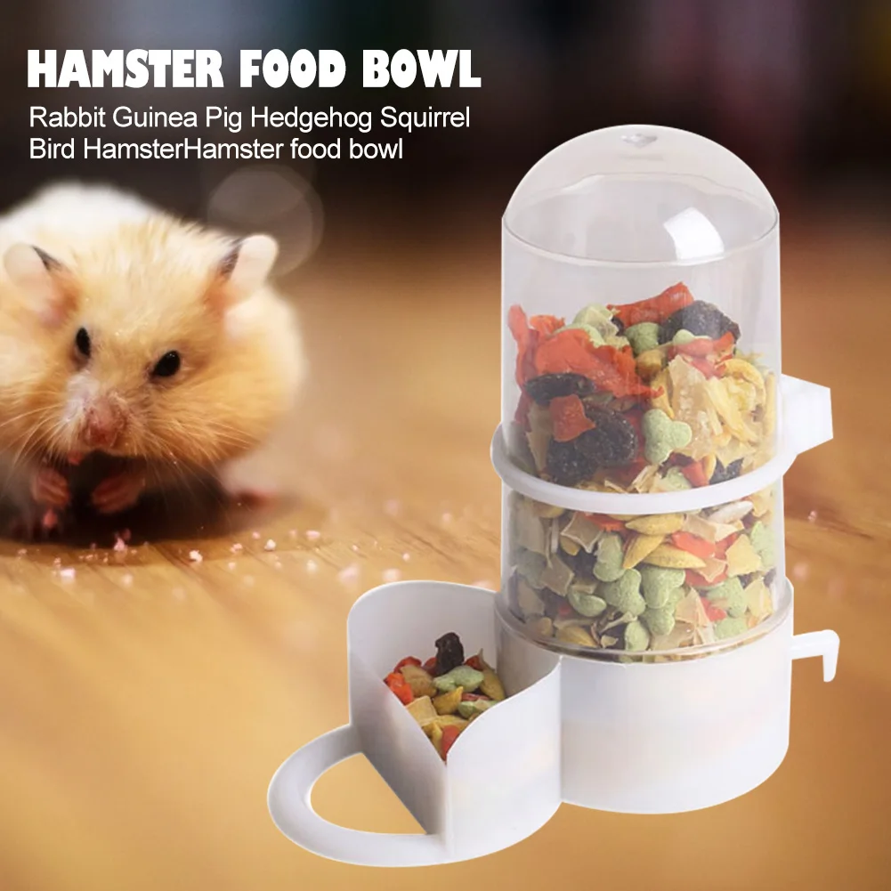 Pequeño conejo cerdo de Guinea erizo ardilla pájaro cuenco de plato de comida ratones hámster alimentación alimentador automático de accesorios