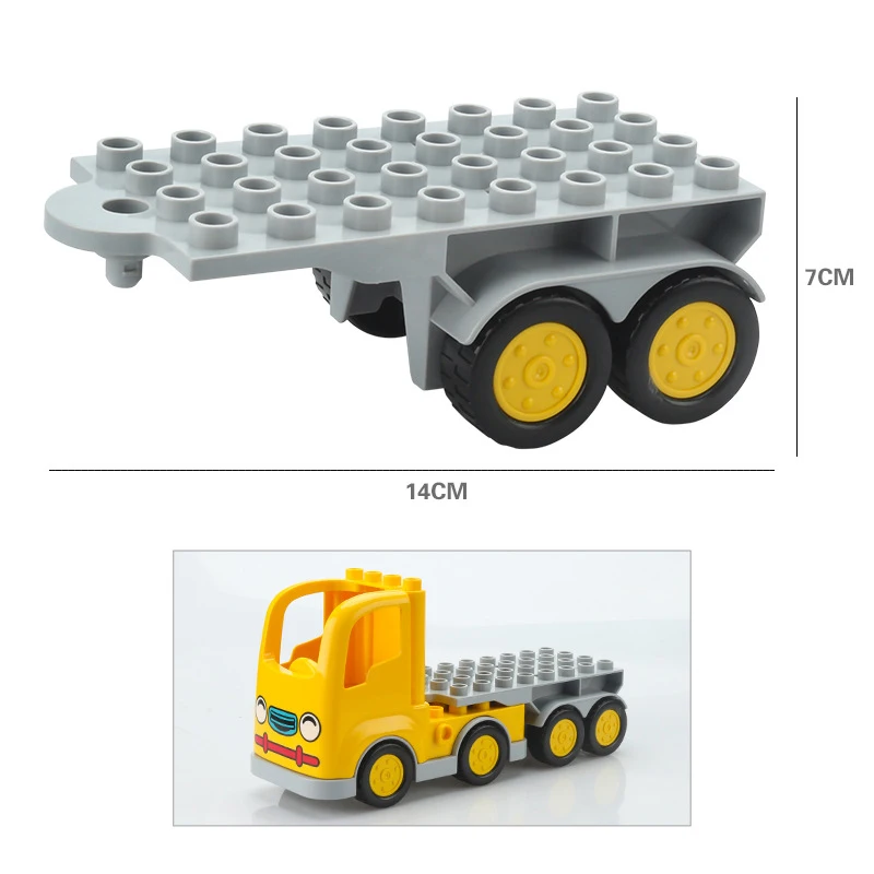 Car Aircraft Model Big Building Blocks Engineering Vehicle Accessories Bus Helicopter Compatible brick Traffic Set Children Toys