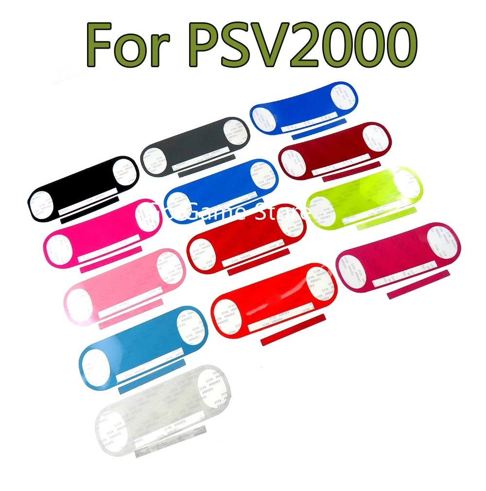 

10pcs For PSV 2000 PSV2000 host back shell cover back faceplate Labelcolor sticker Label For ps vita 2000 console