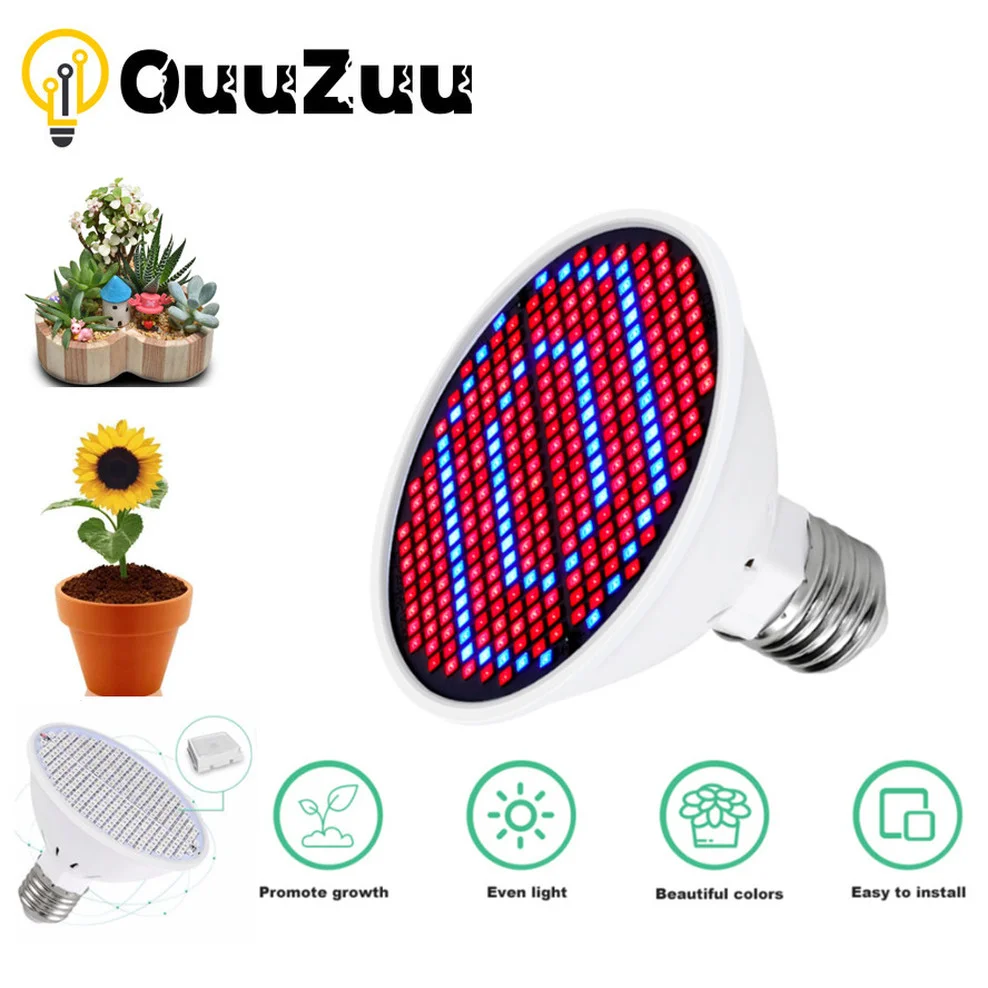 

Plant Growth Lamp Cup Red and Blue Full Spectrum Indoor Planting E27 Multi-specification Lamp Beads 2835 Photosynthesis