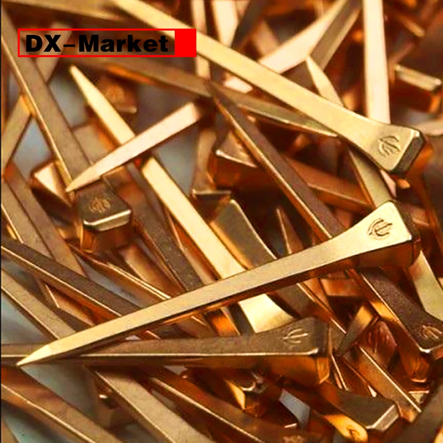 E3 E4 E5 Golden Horseshoe nails ,Copper plating lengthened horseshoe nail ,High quality horseshoe nails ,N007