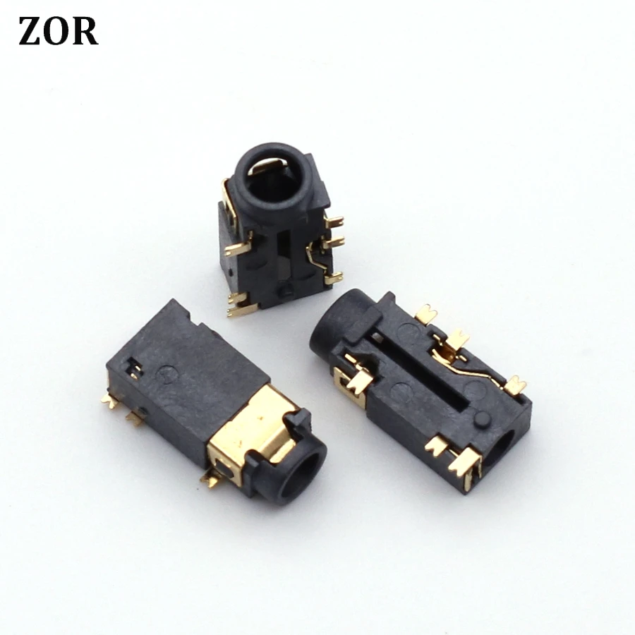 10PCS 3.5mm Female Audio Connector 6 Pin SMT SMD Headphone Jack Socket PJ-311D