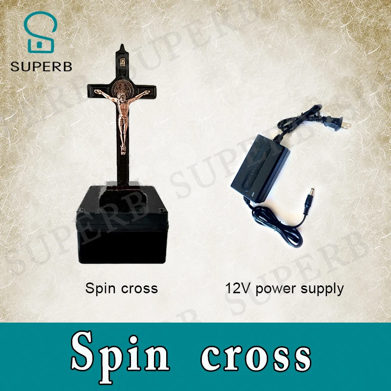 Imagem -02 - Jogo de Fuga Prop Spin Cross Prop Sala Escapar Jogo de Aventura Rotação Decorativa Rotação Cruz para Desbloquear a Partir de Dispositivo Incrível Girar Prop