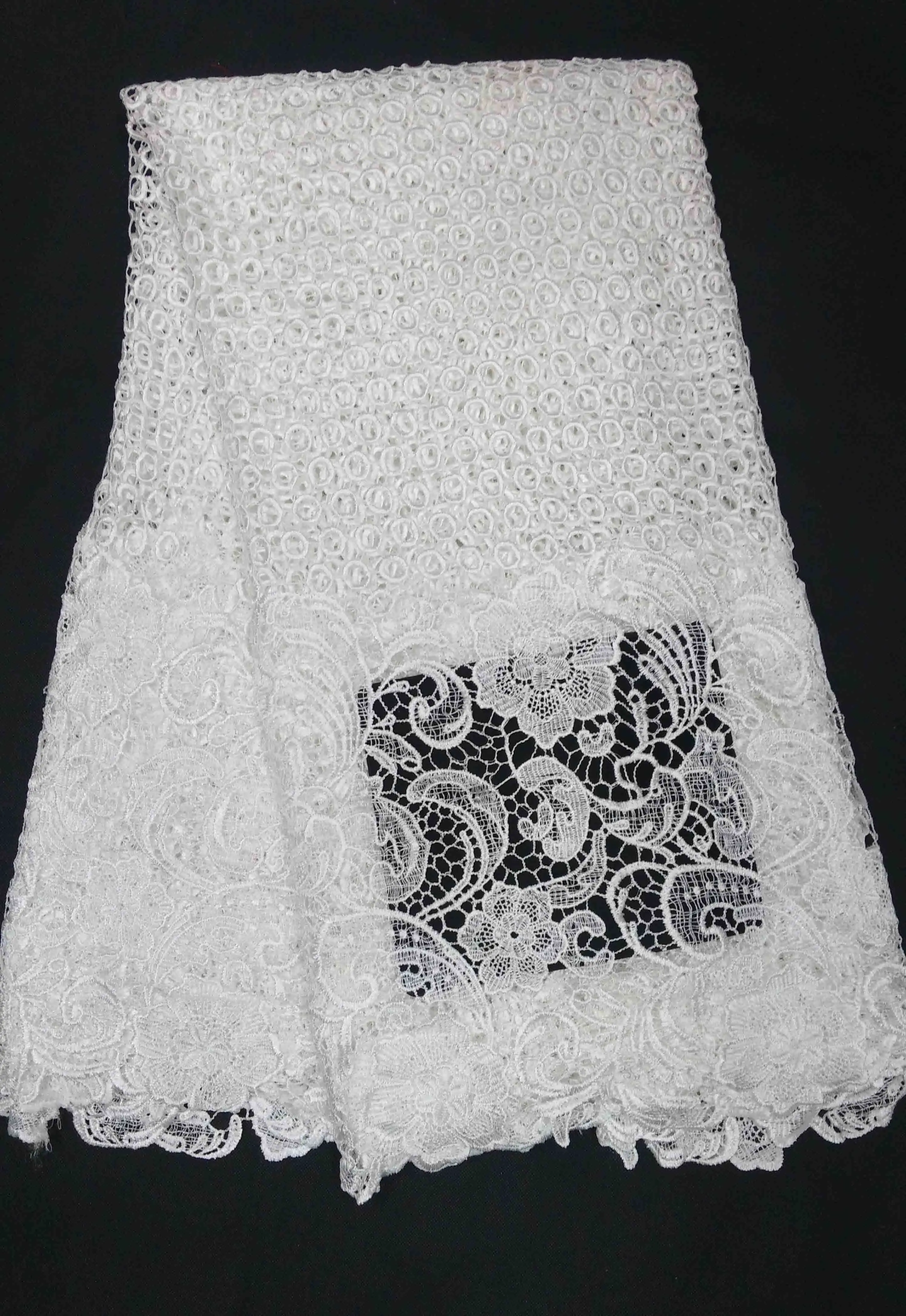 African Dry Lace Fabrics High Quality For Women Cotton Dry Lace Fabric Swiss Voile With Stone Swiss Voile Lace In Switzerland 5A