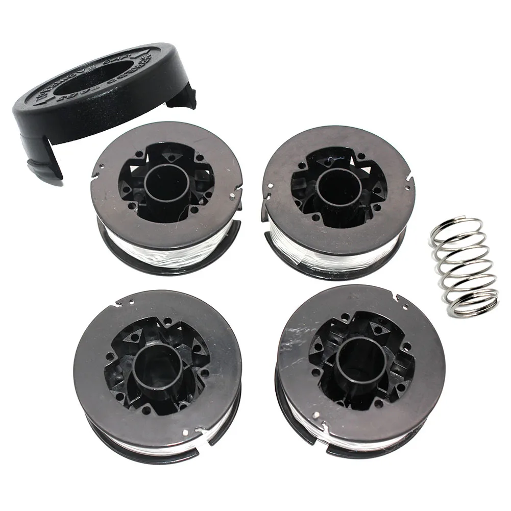 4PKS Spool and Line Bump Feed Fits Black And Decker GL250 GL310 GL360 GLC500 Strimmers A6226