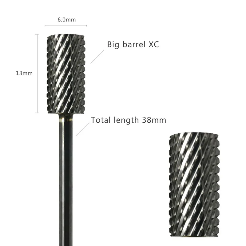 HYTOOS Barrel Nagel Bohrer Bits 3/32 "Hartmetall Nagel Bit Rotary Maniküre Schneider Nägel Zubehör Gel Entfernung Fräser werkzeug