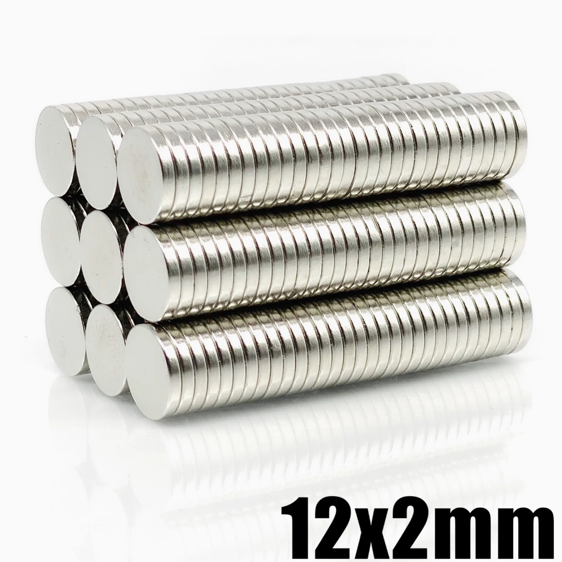 

10-500Pcs 12x2 Neodymium Magnet 12mm x 2mm N35 NdFeB Round Super Powerful Strong Permanent Magnetic imanes Disc 12*2