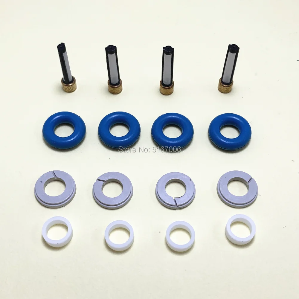 4Sets/16pcs GDI Fuel Injector Repair Servince Kits For Parts 16600-1KC0A 0261500092 For Nissan Juke 2011-2014 1.6L (AY-RKG902)