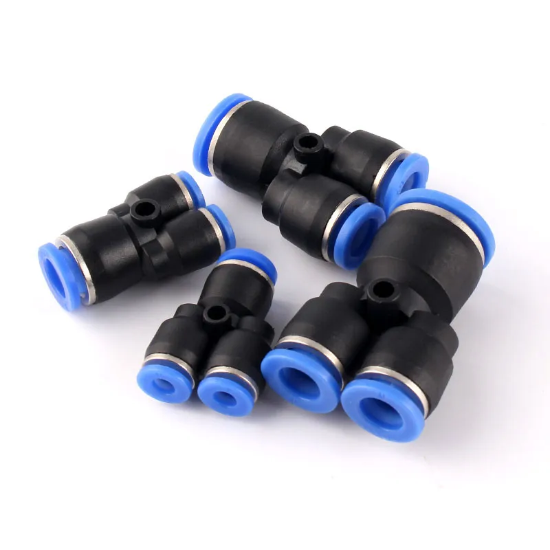 Pneumatic Fittings Pipe Connector Tube 4 5 14mm OD Hose Reducing 8 10 12mm PG PVG PEG PW PZAG Plastic Push In Air Quick Fitting