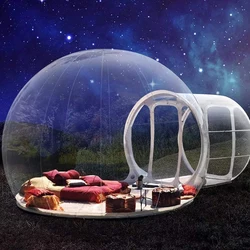 13FT Inflatable Toys Huge Transparent Bubble Tent with Air Blower Camping High Quality Outdoor Tarvel Giant Clear Dome Tent