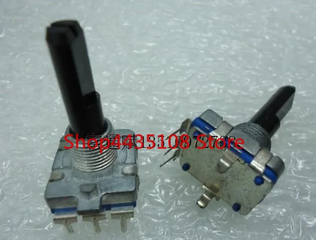 1PCS 360 Encoder Switch EC16-24 Bit 25mm Half-Axial Stepping Rotary Volume Pulse Encoder Switch