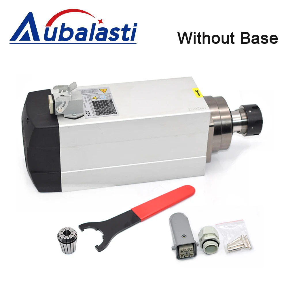 Aubalasti CNC Spindle 1.5kw 2.2kw 3kw Air Cooled Spindle Motor 220V 380V ER20 18000rpm GDF46-18Z For CNC Milling Router Machine