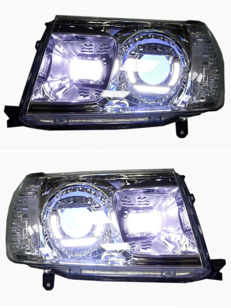 Headlight for Toyota Land Cruiser LC100 4500 UZJ100  LED Daytime Running Lights Turn Signal with Projector Lens