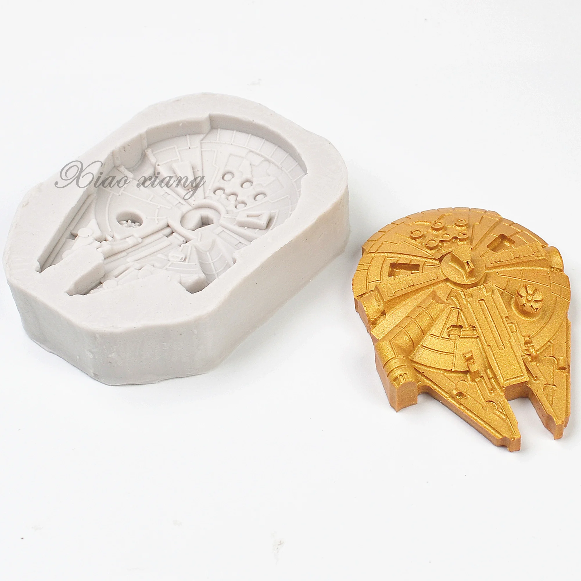 3D Space Ship Silicone Fondant Molds For Baking Cake Decorating Tools Chocolate Gumpaste Molds, Sugarcraft, Kitchen Gadget M692