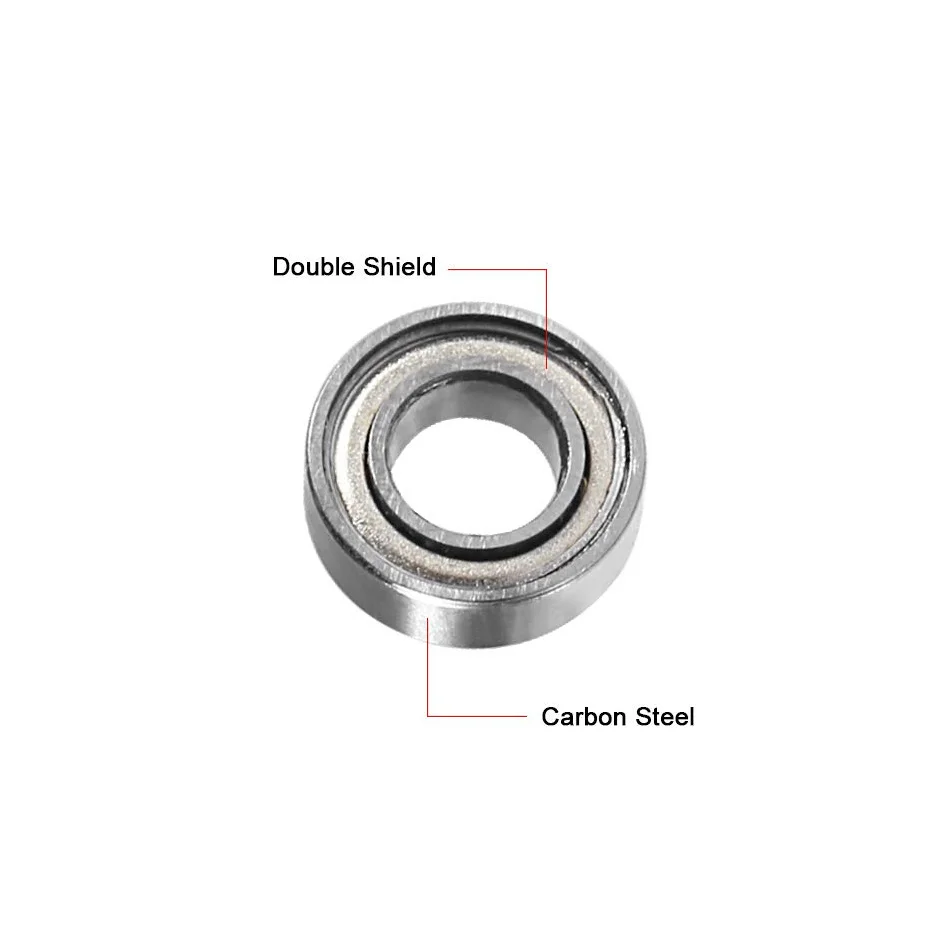 20Pcs/lot 688ZZ Ball Bearing, 8mm x 16mm x 5mm Double Shielded 688-2Z 2080088 Dual Sided Carbon Steel Deep Groove Bearings