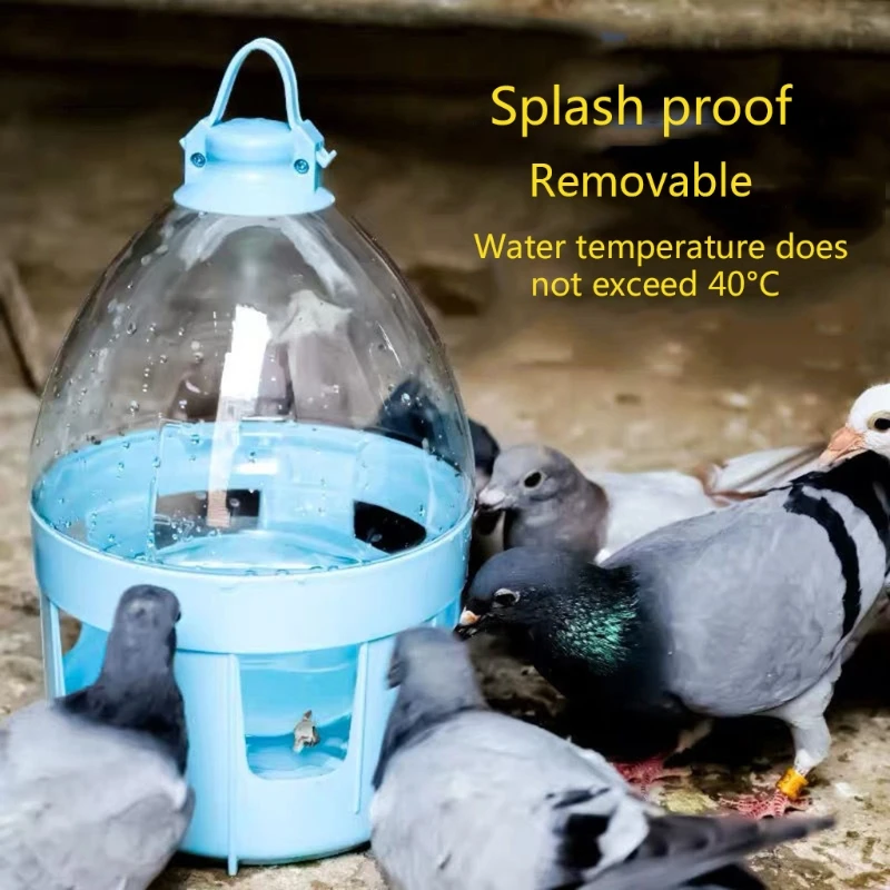 Automatic Bird Waterer 2L 4L 6L 8L 10L 12L Pigeon Water Feeder Container Durable Plastic Dove Drinker Pet Bird Supplies