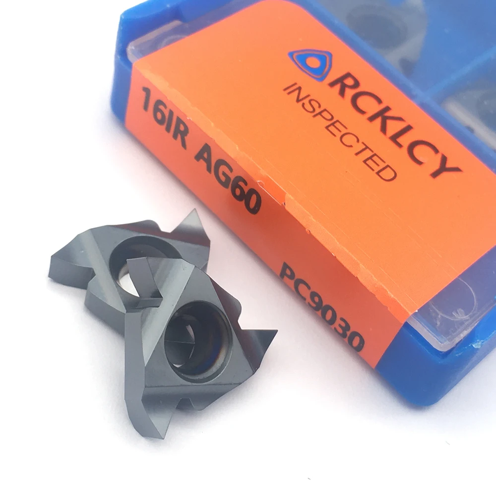 Ferramenta de rotação interna 16ir ag60, inserção em carboneto para últimas ferramentas de corte, inserção de rotação em liga rígida cnc