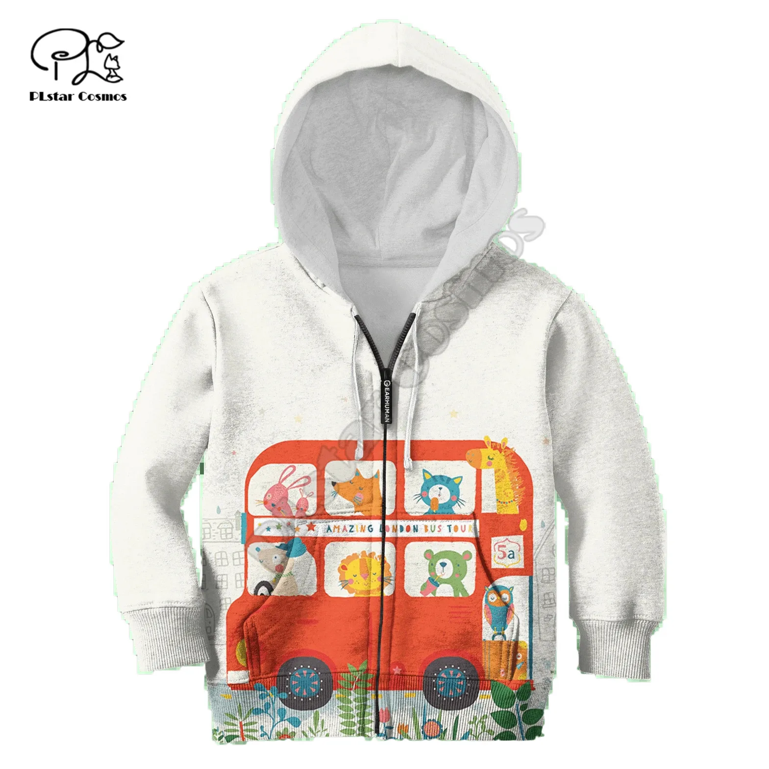 Amazing London Bus Tour Custom 3d Hoodies zipper coat Long Sleeve Pullover Sweatshirt Tracksuit Hooded/pants/family t shirts