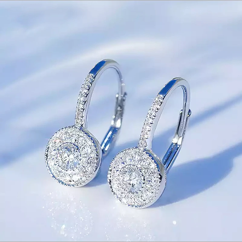 Huitan Tropfen Ohrringe für Frauen Romantische Braut Hochzeit Zubehör Brillante CZ Elegante Party Weibliche Ohrringe Neue Trendy Schmuck