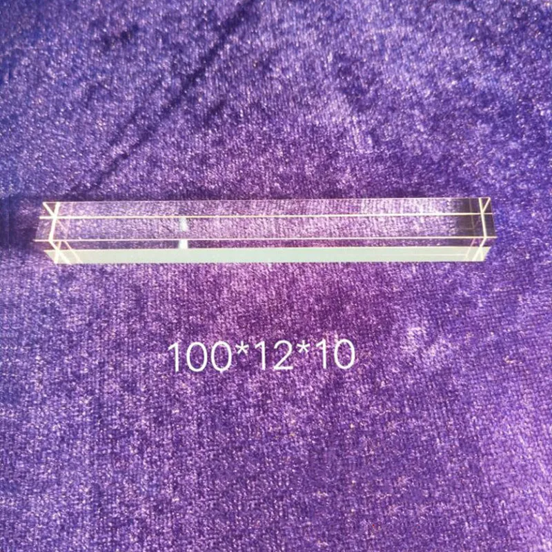 

100*12*10mm Beauty instrument quartz light guide crystal for IPL photon skin rejuvenation and photon hair removal