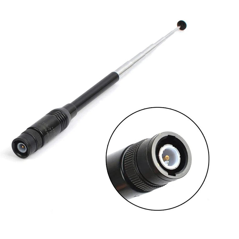 

NA-773 BNC Telescopic Walkie Talkie Antenna VHF UHF 144/430MHz Dual Band, for Vertex Uniden Kenwood ICOM Two Way Radio